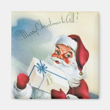 Frohe Weihnachten für alle (Retro Santa Claus)