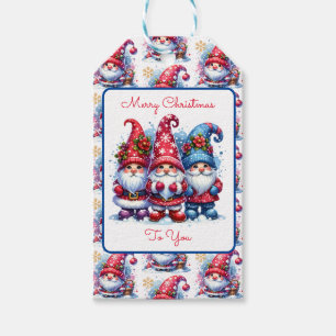 Frohe Weihnachten für dich Holiday Gnomes Geschenkanhänger