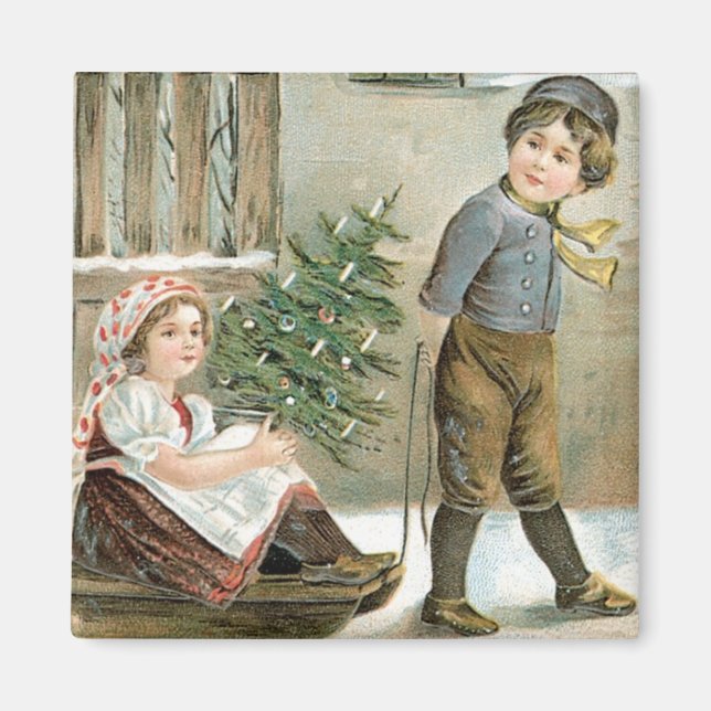 Frohe Weihnachten für dich! Magnet (Vorne)