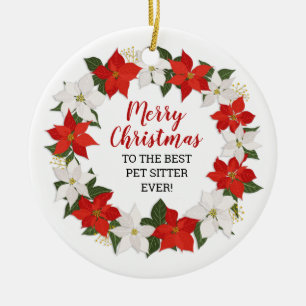 Frohe Weihnachten für die beste Heimat aller Zeite Keramik Ornament