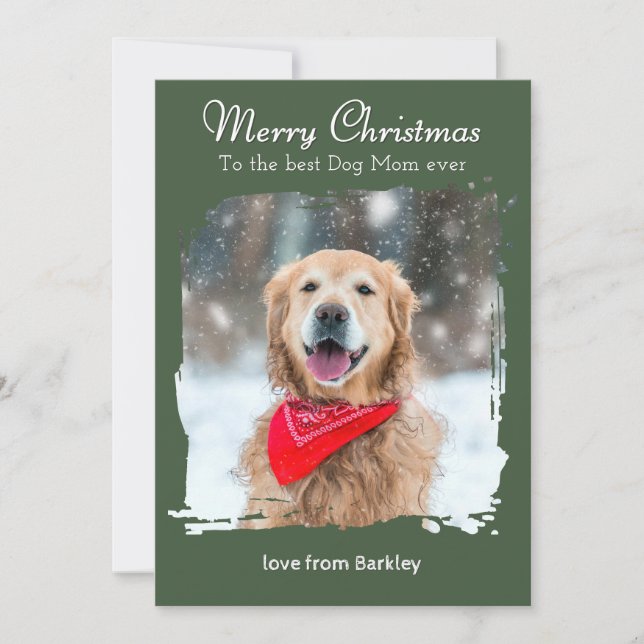 Frohe Weihnachten für die beste Hunde Mama Custom  (Vorderseite)