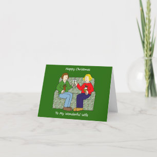Frohe Weihnachten für die homosexuelle Ehefrau