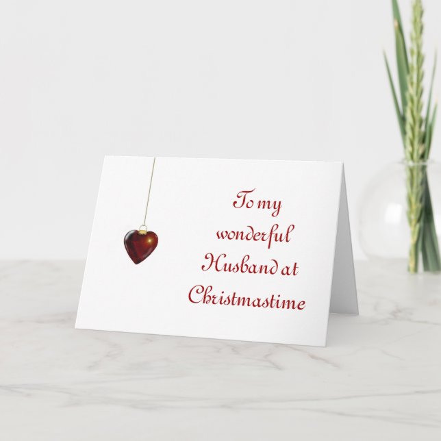 Frohe Weihnachten für Ehemann aus der Ehefrau (Vorderseite)