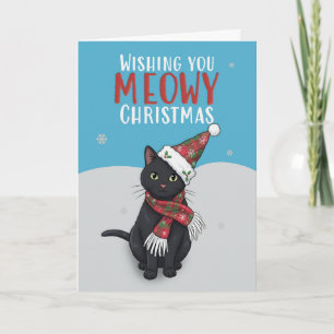 Frohe Weihnachten für jeden süßen Katzen Schnee Mi