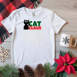 Frohe Weihnachten für Katzenmamas lustiges rotes T T-Shirt