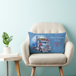 Frohe Weihnachten für meine TRUCKER-EHEFRAU Lendenkissen