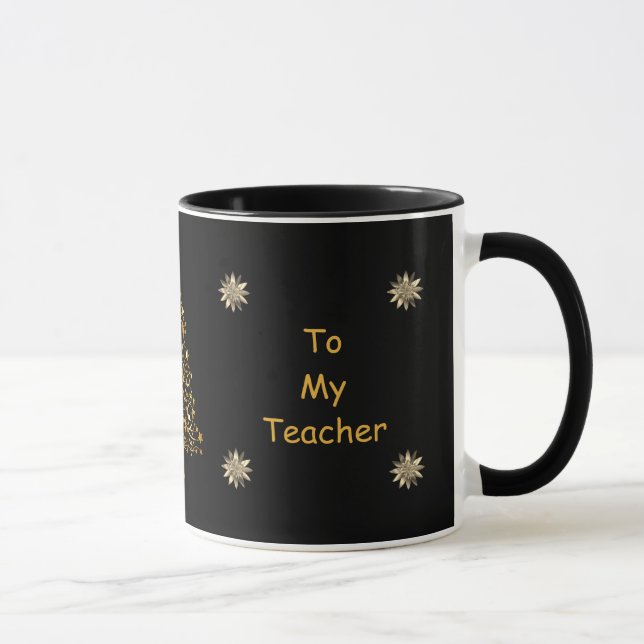 Frohe Weihnachten für meinen Lehrer Tasse (Rechts)