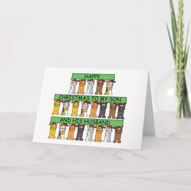 Frohe Weihnachten für meinen Sohn und Seinen Mann (Vorderseite)