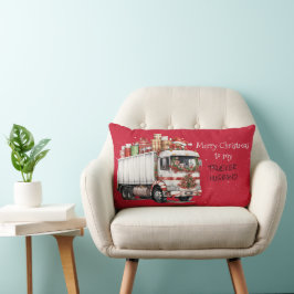 Frohe Weihnachten für meinen TRUCKER HUSBAND Lendenkissen