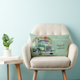 Frohe Weihnachten für meinen TRUCKER HUSBAND Lendenkissen