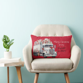 Frohe Weihnachten für meinen TRUCKER HUSBAND Lendenkissen