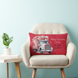 Frohe Weihnachten für meinen TRUCKER HUSBAND Lendenkissen