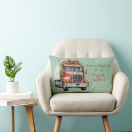 Frohe Weihnachten für meinen TRUCKER HUSBAND Lendenkissen
