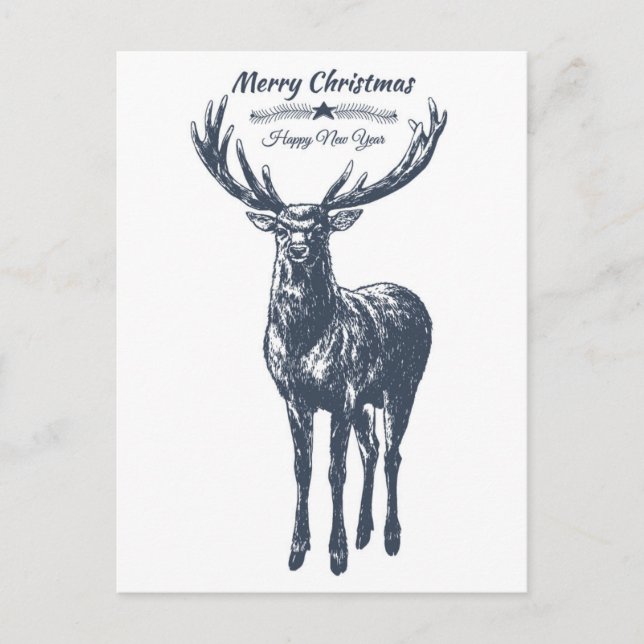 Frohe Weihnachten für Sie Reindeer (Vorderseite)
