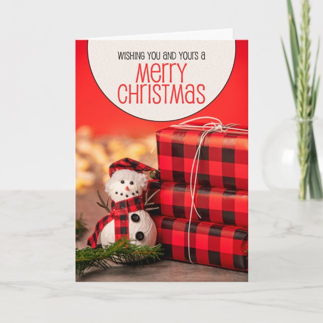 Frohe Weihnachten für Sie und Ihre Niedliche Schne (Vorderseite)