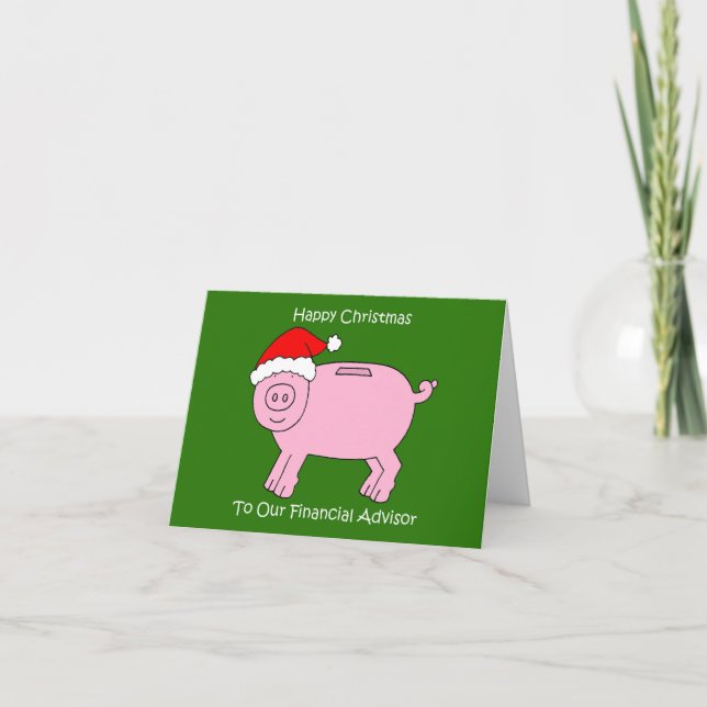 Frohe Weihnachten für unseren Finanzberater Karte (Vorderseite)