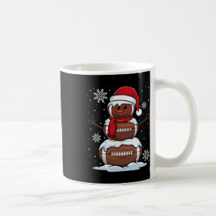 Frohe Weihnachten Fußball Schneemann Feiertag Spor Kaffeetasse
