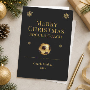Frohe Weihnachten Fußballtrainer Personalisiert
