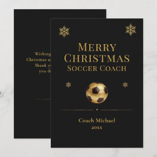 Frohe Weihnachten Fußballtrainer Personalisiert