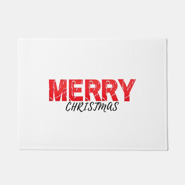 Frohe Weihnachten Fußmatte (Vorderseite)