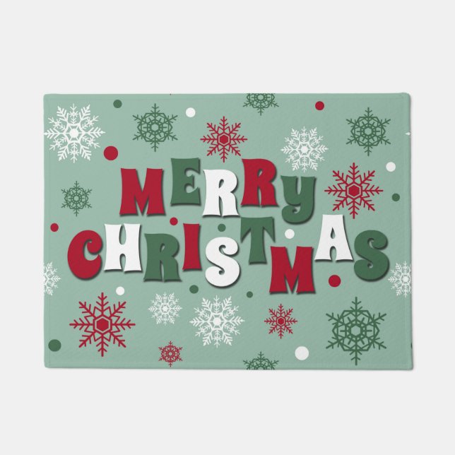 Frohe Weihnachten Fußmatte (Vorderseite)
