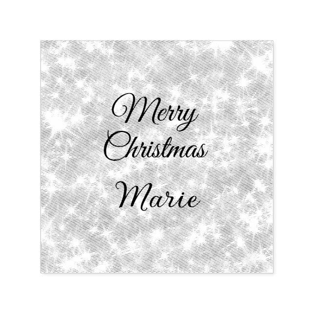 Frohe Weihnachten geben Sie den Namen Rote Funkel  Permastempel (Design)