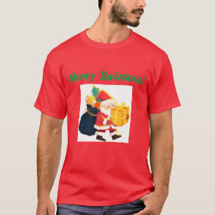 Frohe Weihnachten gedruckte Wish Elegant Handsome  T-Shirt