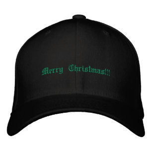 Frohe Weihnachten Gedruckte Wünsche Feier Urlaub Bestickte Baseballkappe