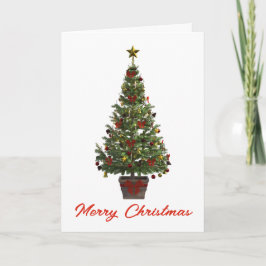 Frohe Weihnachten. Gefaltete Grußkarte Karte