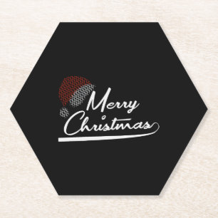 Frohe Weihnachten Gegenwart Weihnachtsmann Untersetzer