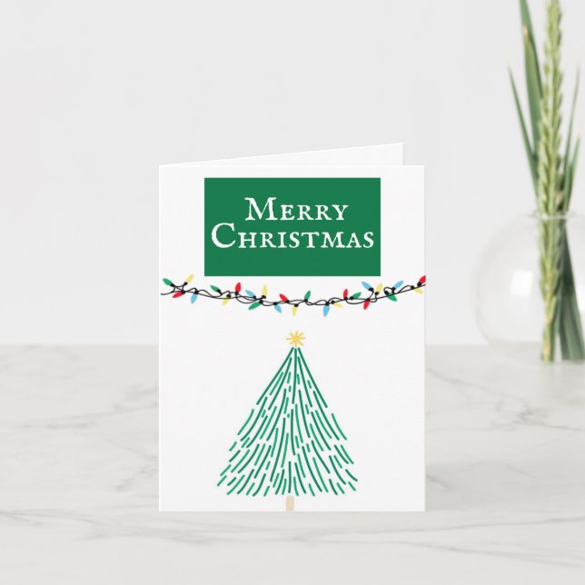 Frohe Weihnachten geklappt Dankeschön Karte (Vorderseite)