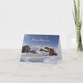 Frohe Weihnachten geklappte Grußkarte Karte