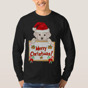Frohe Weihnachten Gelb Labrador Retriever Welpe! E T-Shirt