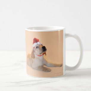 Frohe Weihnachten - gelber Labrador Kaffeetasse