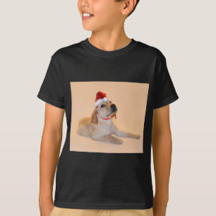 Frohe Weihnachten - gelber Labrador T-Shirt