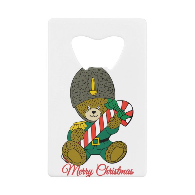 Frohe Weihnachten Geldbeutel Flaschenöffner (Vorderseite)