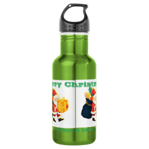 Frohe Weihnachten Geschenk für Ihren Liebsten 18 o Edelstahlflasche