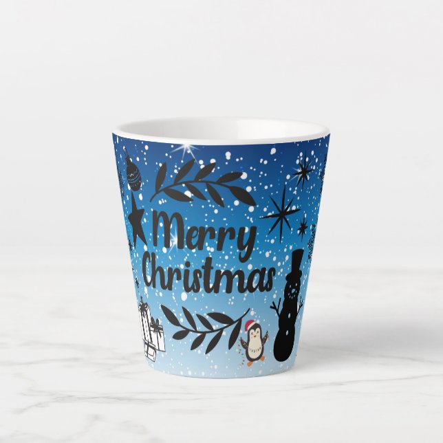 Frohe Weihnachten Geschenk Milchtasse (Vorderseite)