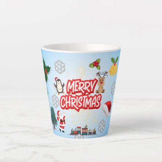 Frohe Weihnachten Geschenk Milchtasse (Vorderseite)