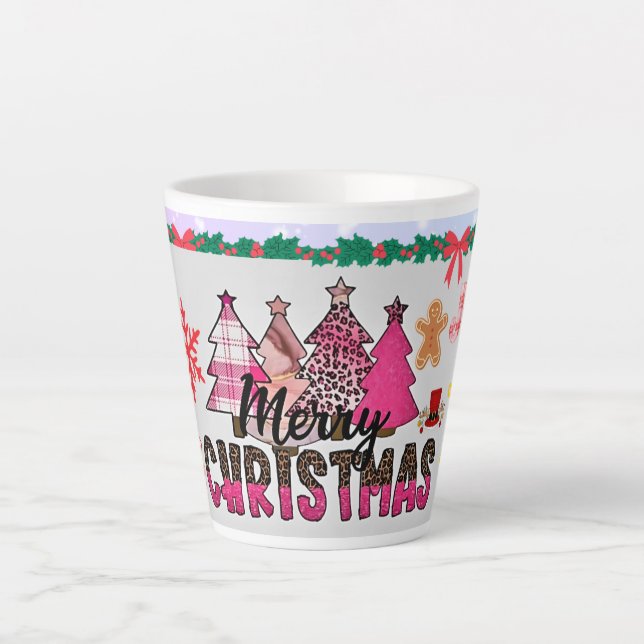 Frohe Weihnachten Geschenk Milchtasse (Vorderseite)