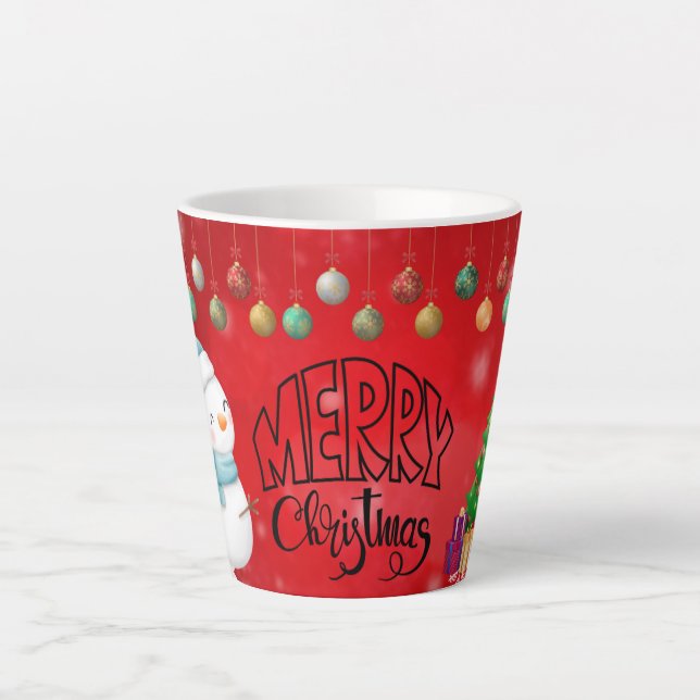 Frohe Weihnachten Geschenk Milchtasse (Vorderseite)