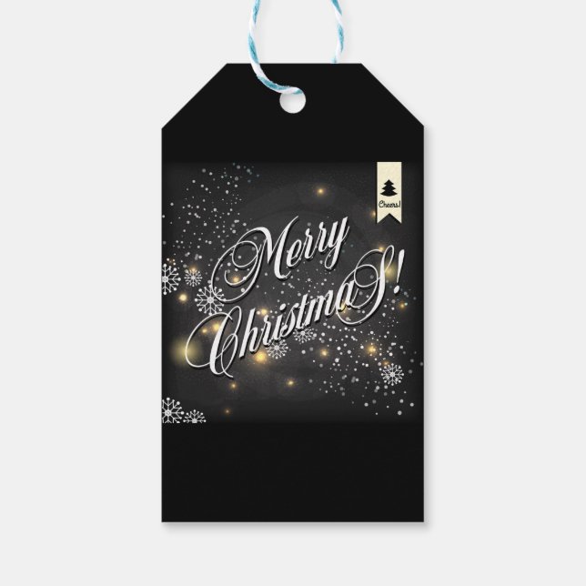 Frohe Weihnachten Geschenkanhänger (Rückseite)