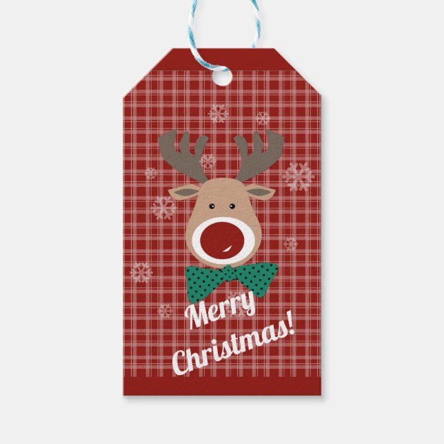 Frohe Weihnachten! Geschenkanhänger (Vorderseite)
