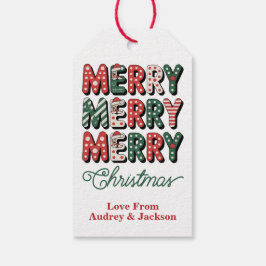 Frohe Weihnachten Geschenkanhänger