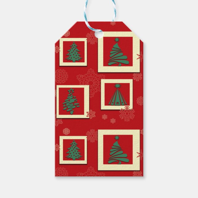 Frohe Weihnachten Geschenkanhänger (Vorderseite)