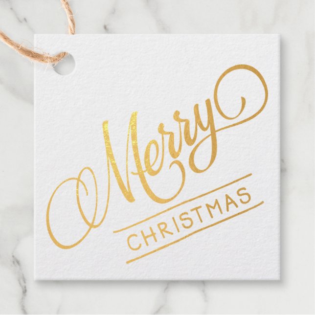 Frohe Weihnachten Geschenkanhänger (Vorderseite)
