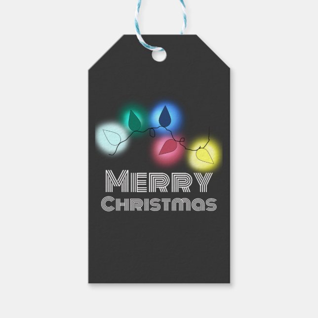 Frohe Weihnachten Geschenkanhänger (Vorderseite)