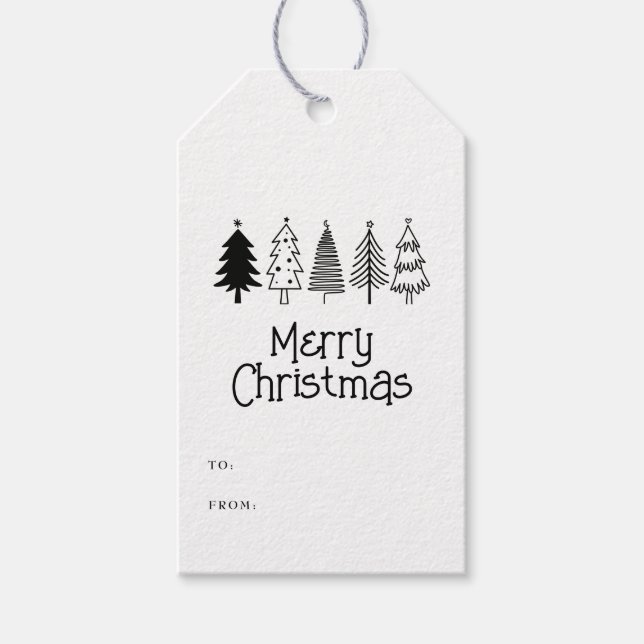 Frohe Weihnachten Geschenkanhänger (Vorderseite)