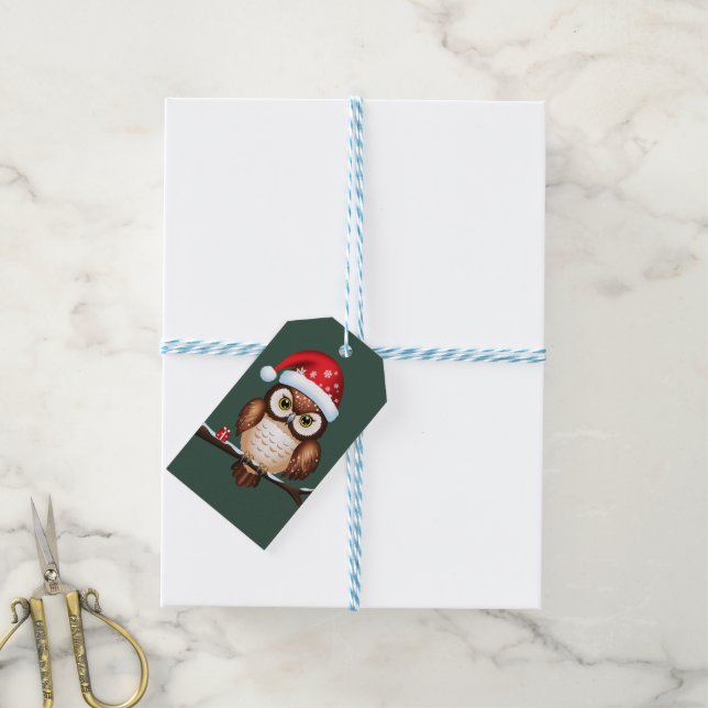 Frohe Weihnachten Geschenkanhänger (Mit Garn)