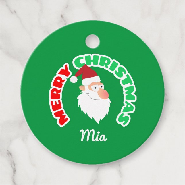 Frohe Weihnachten Geschenkanhänger (Vorderseite)